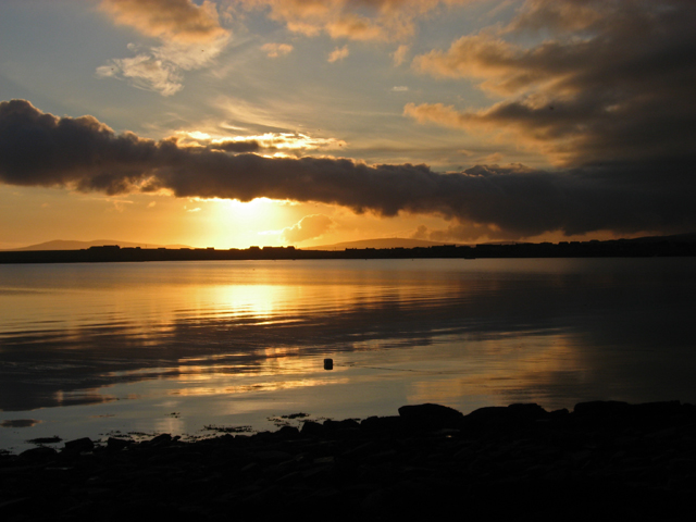 Sunset over Holm